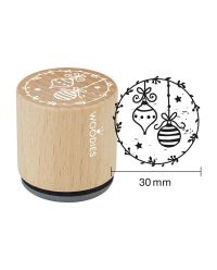 Colop WOODIES Stempel Weihnachtskugeln  
