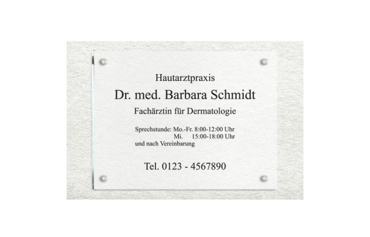 Firmenschilder & Praxisschilder mit Texteingabe kaufen Firmenschilder & Praxisschilder mit Texteingabe kaufen