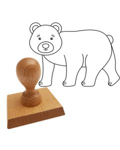 Ausmalstempel Bär 85 x 65 mm  
