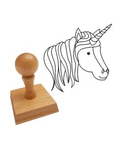 Ausmalstempel Einhorn 60 x 60 mm  