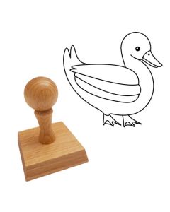 Ausmalstempel Ente 60 x 60 mm  