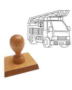 Ausmalstempel Feuerwehr 85 x 65 mm  