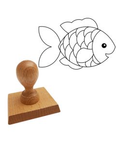 Ausmalstempel Fisch 85 x 65 mm  