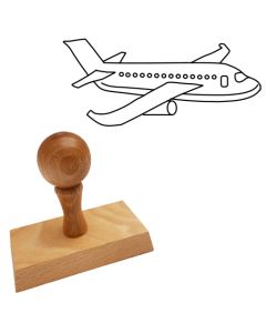 Ausmalstempel Flugzeug 90 x 45 mm  