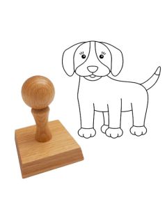Ausmalstempel Hund 60 x 60 mm  