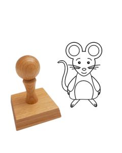 Ausmalstempel Mäuschen 35 x 50 mm  