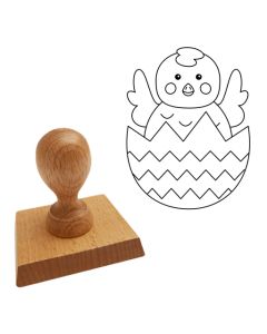 Ausmalstempel Osterküken 65 x 85 mm  