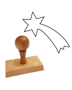 Ausmalstempel Sternschnuppe 90 x 45 mm  