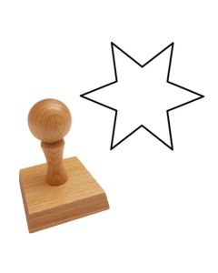 Ausmalstempel Weihnachtsstern  60 x 60 mm  