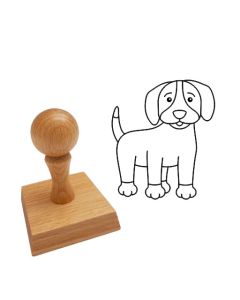 Ausmalstempel Welpe 40 x 45 mm  